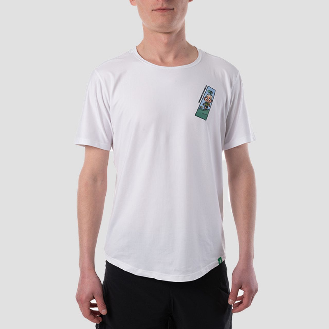 T-SHIRT TECHNIQUE "DBDB" BLANC