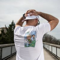 T-SHIRT TECHNIQUE "DBDB" BLANC pas cher