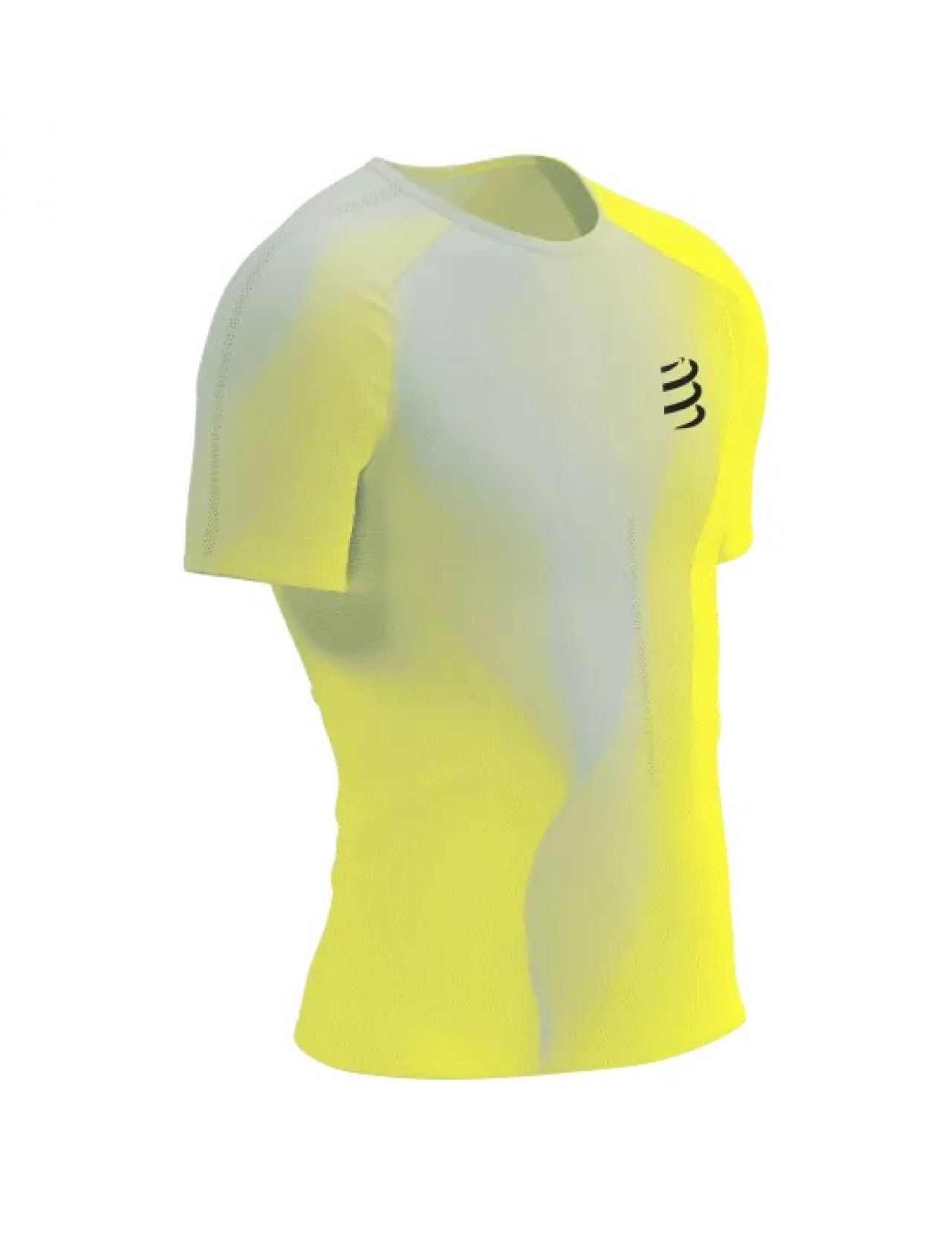COMPRESSPORT PERFORMANCE SS TEE SAFE YELLOW Tee shirt de running