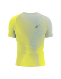 COMPRESSPORT PERFORMANCE SS TEE SAFE YELLOW Tee shirt de running pas cher