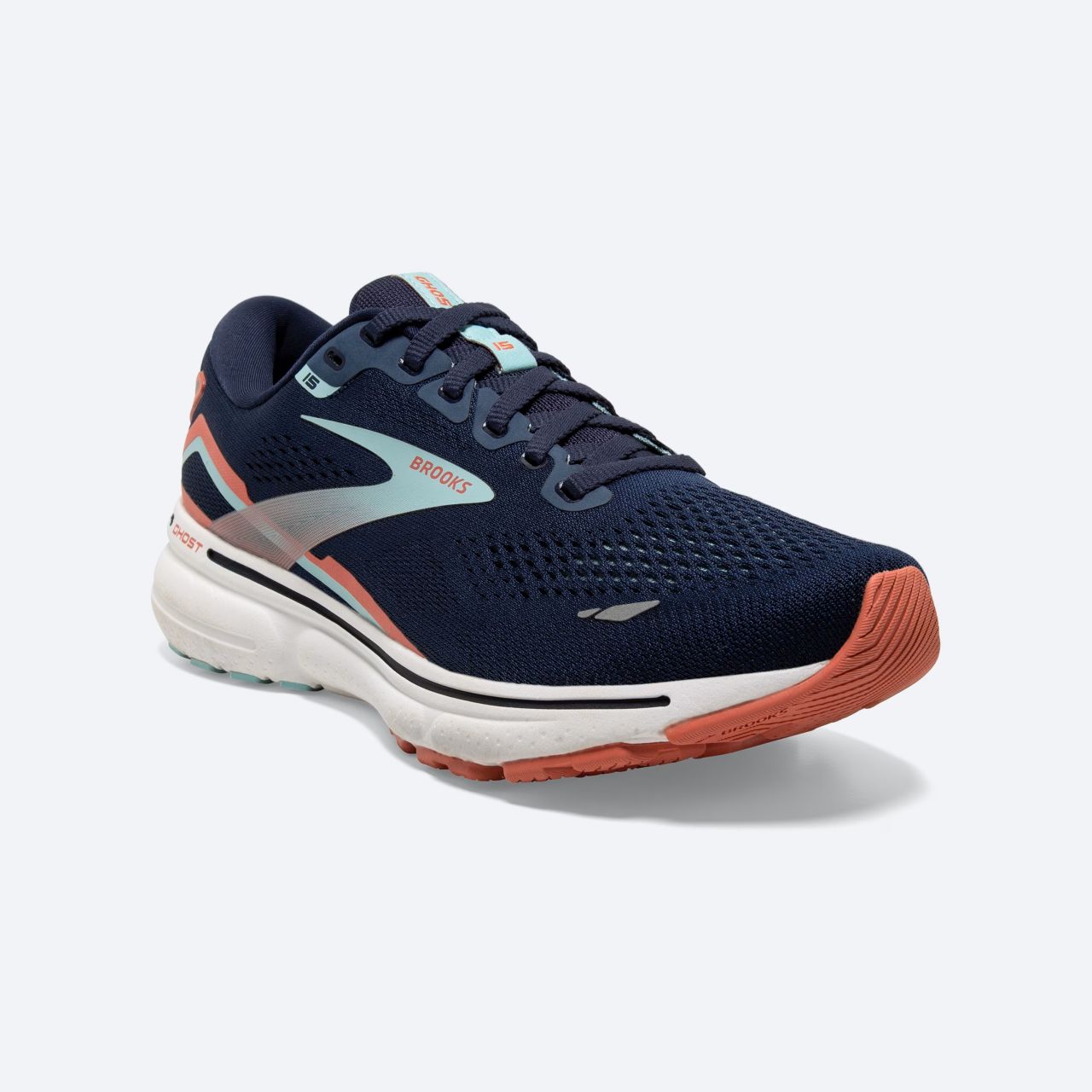 BROOKS GHOST 15 PEACOT ET CANAL BLUE Chaussures de running