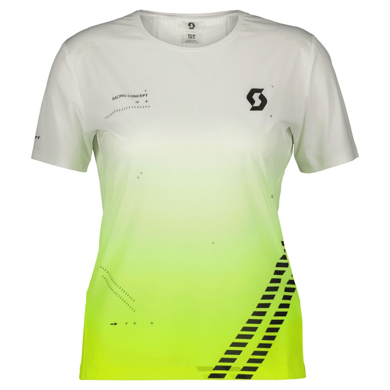SCOTT TEE WS RC RUN JAUNE ET NOIR Débardeur running