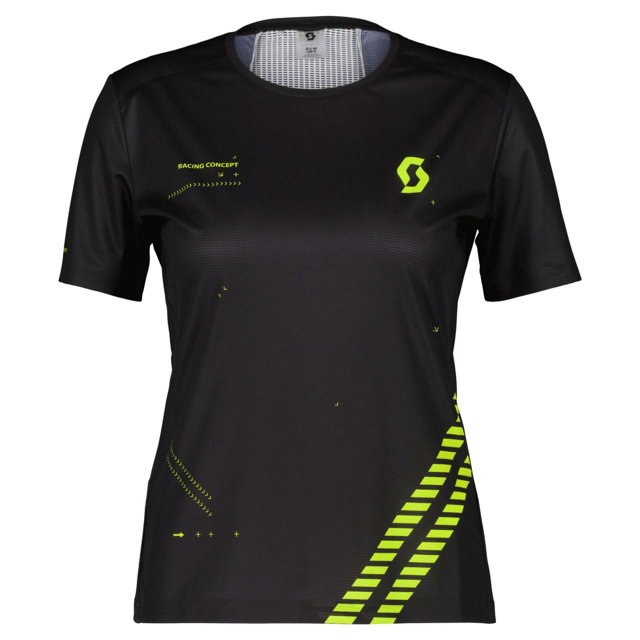 SCOTT TEE WS RC RUN NOIR ET JAUNE Débardeur running