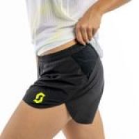 SCOTT SPLIT SHORT W's RC RUN BLACK YELLOW Short running pas cher