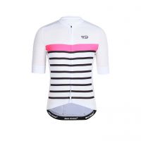 WEAR DESIGN MAILLOT PRO LIGHT BLANC ET ROSE Maillot vélo femme