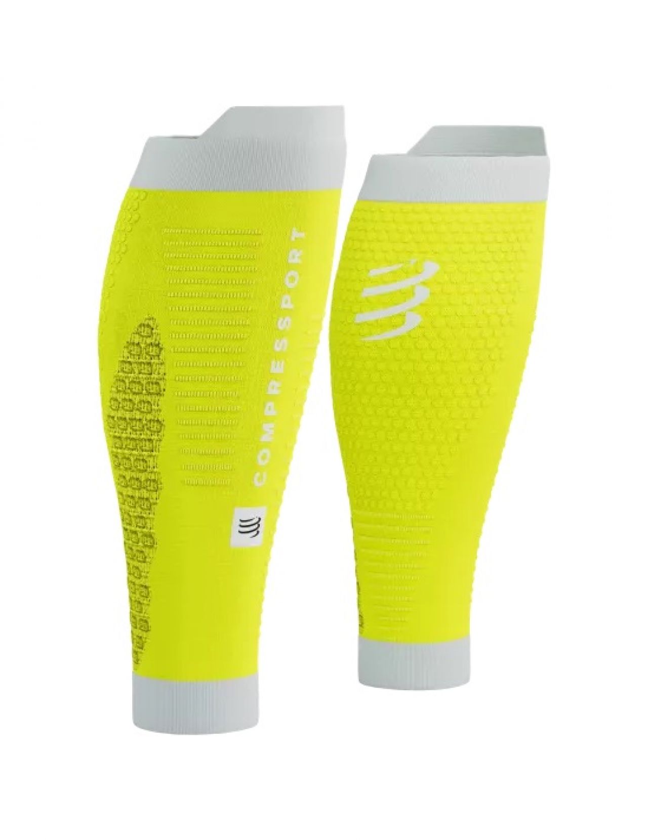 COMPRESSPORT MANCHONS  R2 3.0 SAFE YELLOW Manchons de compression