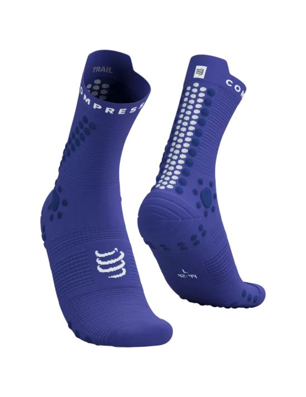 COMPRESSPORT PRO RACING SOCKS V4.0  DAZZING BLUE Chaussettes running