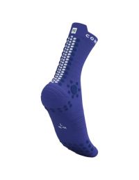 COMPRESSPORT PRO RACING SOCKS V4.0  DAZZING BLUE Chaussettes running pas cher