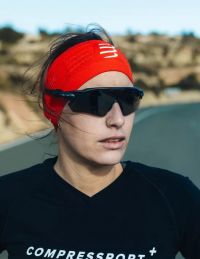 COMPRESSPORT HEADBAND ON/OFF RED Bandeau été pas cher