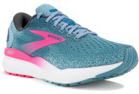 BROOKS GHOST 16 MOROCCAN BLUE ET PINK Chaussures de running