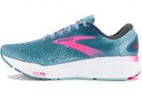 BROOKS GHOST 16 MOROCCAN BLUE ET PINK Chaussures de running pas cher