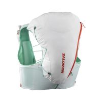 SALOMON ADV SKIN 12 SET WHITE ET ELECTRIC GREEN Sac à dos trail