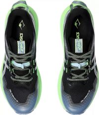 ASICS GEL TRABUCO 12 BLACK ET LIGHT BLUE Chaussures de trail pas cher