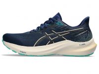 ASICS GT 2000 12 BLUE EXPANSE ET CHAMPAGNE   Chaussures Running pas cher