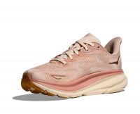 HOKA CLIFTON 9 SANDSTONE ET CREAM  Chaussures de running pas cher