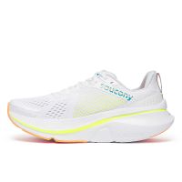SAUCONY GUIDE 17 WHITE ET BLACK Chaussures running pas cher