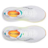 SAUCONY GUIDE 17 WHITE ET BLACK Chaussures running pas cher