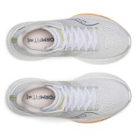 SAUCONY RIDE 17 WHITE ET PEEL Chaussures running pas cher
