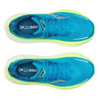 SAUCONY HURRICANE 24 VIZIBLUE ET CITRON Chaussures running saucony pas cher