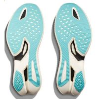 HOKA CIELO X1 WHITE ET VIRTUAL BLUE Chaussures avec plaque carbone pas cher