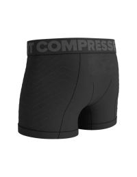 COMPRESSPORT SEAMLESS BOXER BLACK ET GREY   Sous-Vêtement pas cher