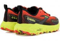 BROOKS CASCADIA 18 CHERRY TOMATO ET LIME BLACK Chaussures de trail pas cher
