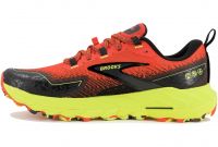 BROOKS CASCADIA 18 CHERRY TOMATO ET LIME BLACK Chaussures de trail pas cher