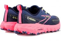 BROOKS CASCADIA 18 GREY BLUE PINK Chaussures de trail pas cher