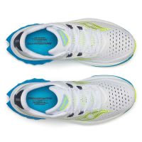 SAUCONY ENDORPHIN SPEED 4 WHITE ET VIZIBLUE  Chaussures running saucony pas cher