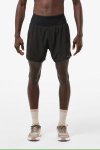 NNORMAL MEN S RACE SHORTS SVART BLACK Short de trail running pas cher