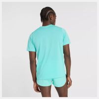 NEW BALANCE ATHLETICS T SHIRT CYBER JADE Tee Shirt de running pas cher