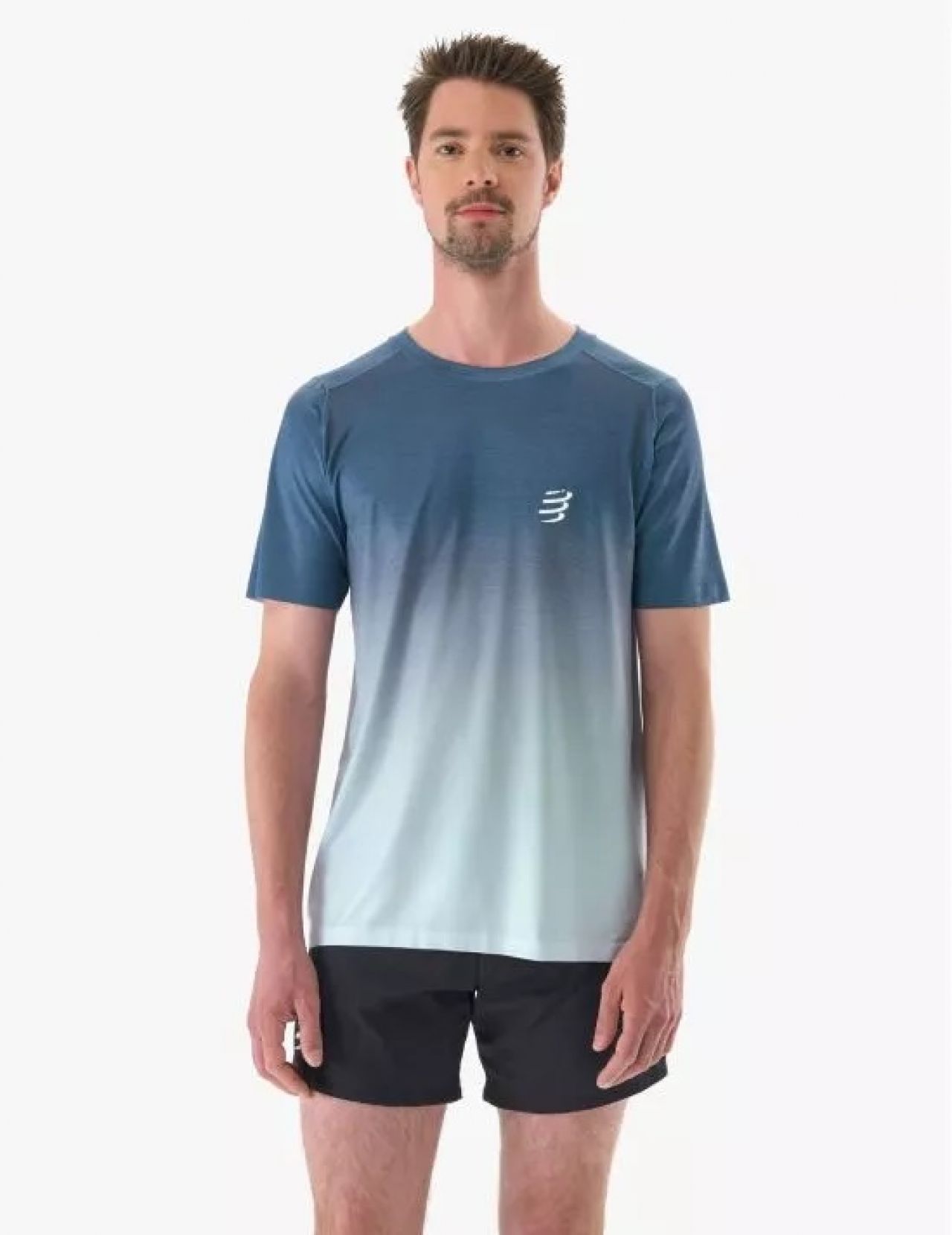 COMPRESSPORT PERFORMANCE SS TEE POSEIDON ET ICE FLOW Tee shirt de running