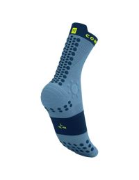 COMPRESSPORT PRO RACING SOCKS V4.0 TRAIL  DENIM ET POSEIDON Chaussettes running pas cher