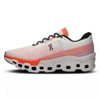 ON RUNNING CLOUDMONSTER 2 WHITE ET FLAME  Chaussures de running pas cher