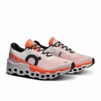 ON RUNNING CLOUDMONSTER 2 WHITE ET FLAME  Chaussures de running pas cher