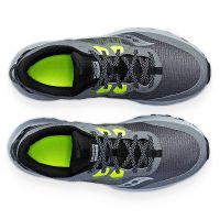 SAUCONY AURA TR CINDER ET CITRON  Chaussures de trail saucony pas cher