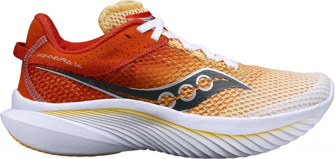 KINVARA 14 WHITE ET FLAX Chaussures running saucony