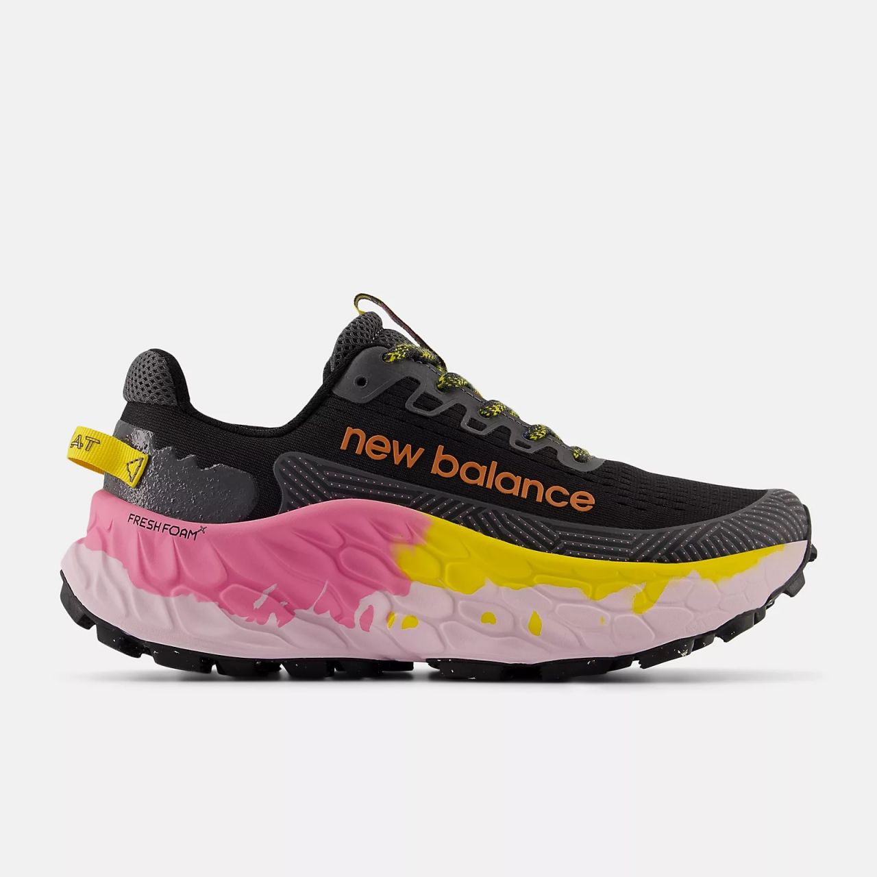 NEW BALANCE FRESH FOAM X MORE TRAIL V3 BLACK ET GINGER LEMON chaussure de trail
