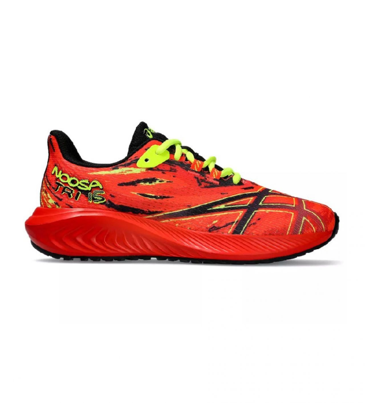 ASICS NOOSA TRI 15 GS ENFANT SUNRISE RED ET BLACK Chaussures running