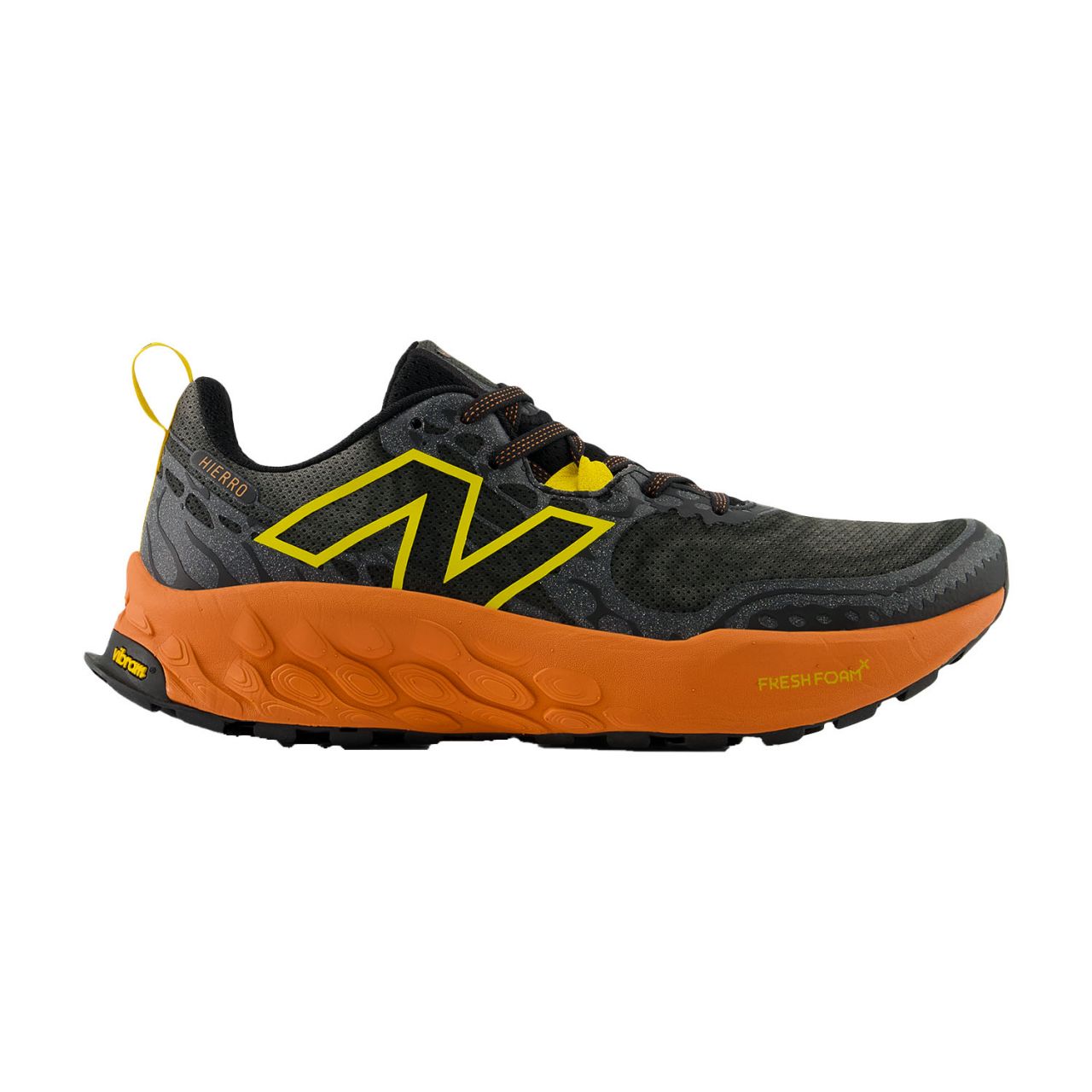 NEW BALANCE FRESH FOAM HIERRO V8 BLACK ET ORANGE chaussure de  trail