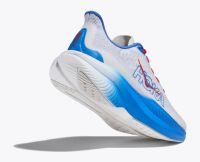 HOKA MACH 6 WHITE ET VIRTUAL BLUE Chaussure running Hoka femme pas cher