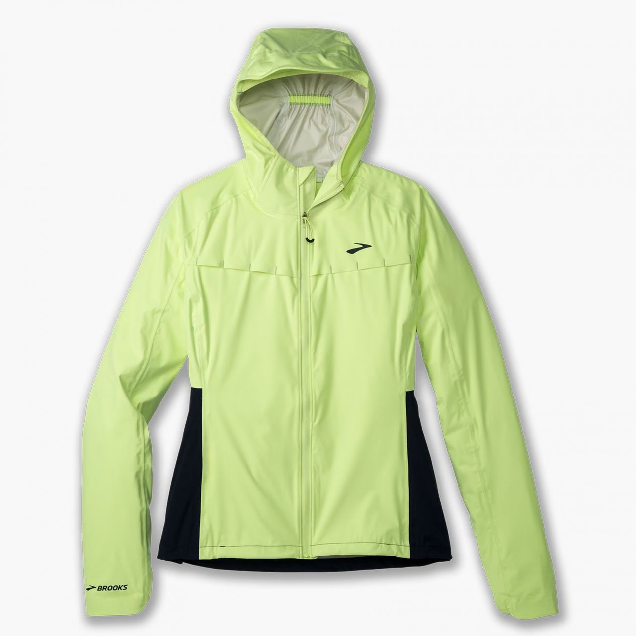 BROOKS HIGH POINT WATERPROOF JACKET LIME ET NAVY Veste  etanche
