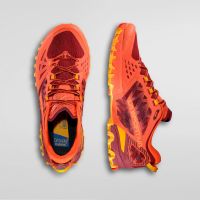 LA SPORTIVA BUSHIDO 3 CHERRY TOMATO ET SANGRIA  chaussure de  trail pas cher