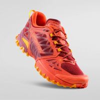 LA SPORTIVA BUSHIDO 3 CHERRY TOMATO ET SANGRIA  chaussure de  trail pas cher
