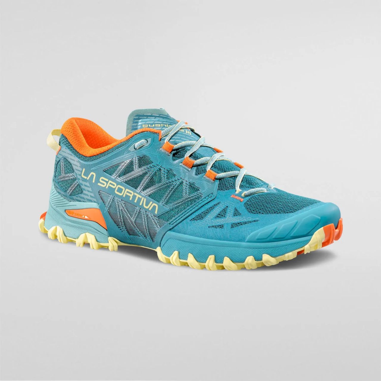 LA SPORTIVA BUSHIDO 3 CHERRY EVERGLADE ET ZEST chaussure de  trail