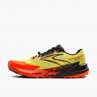 BROOKS CATAMOUNT 3 ACID LIME ET CHERRY TOMATO  Chaussures de trail pas cher