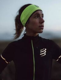 COMPRESSPORT HEADBAND ON/OFF FLASH YELLOW FLUO Bandeau été pas cher