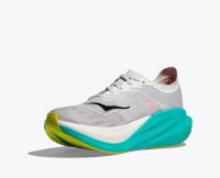 HOKA MACH X 2 FROST ET ELECTRIC AQUA Chaussures de running pas cher