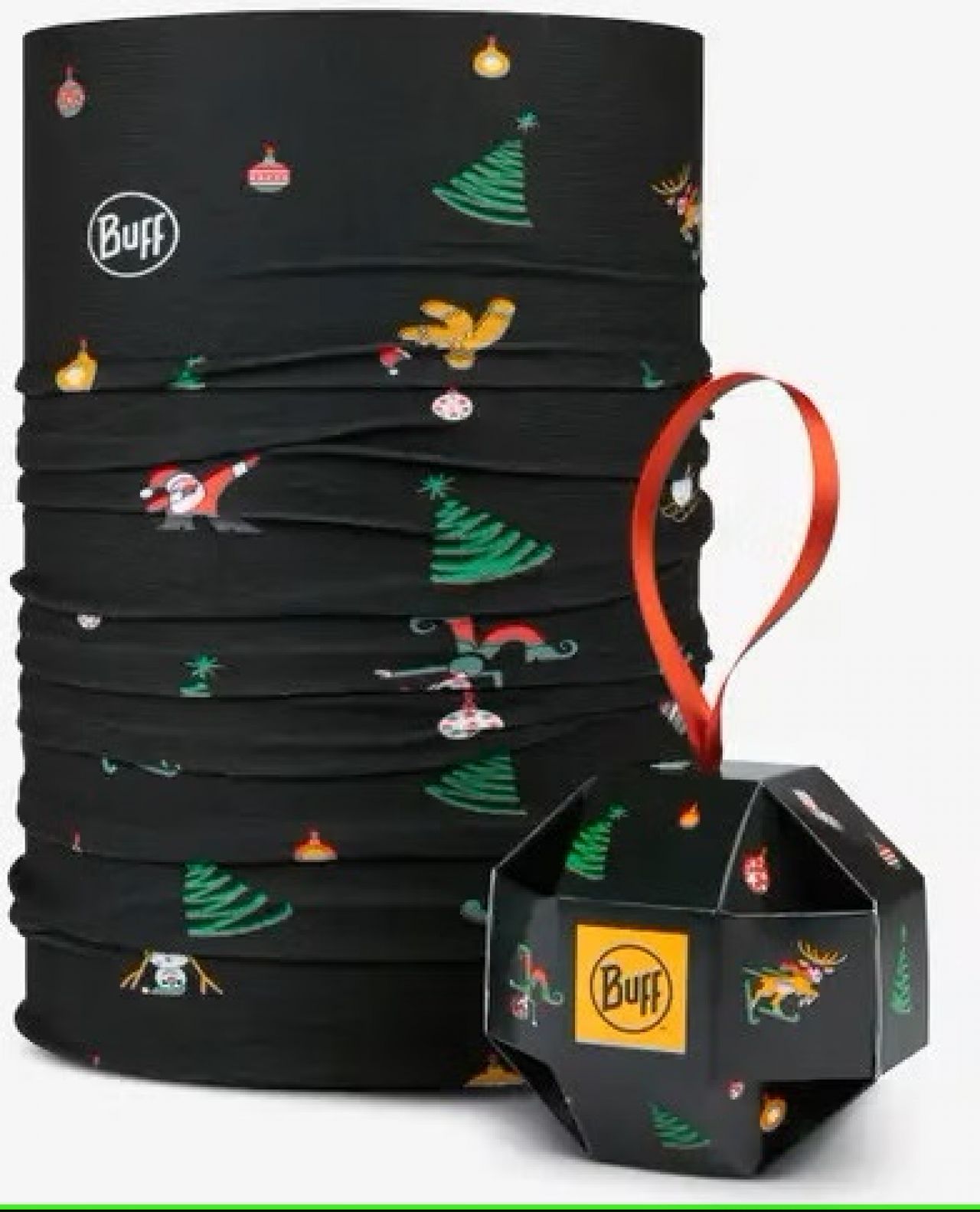 BUFF TOUR DE COU ORIGINAL ECOSTRECH ALBNOB HOLIDAYS PACK DISPLAY   Foulard multifonction