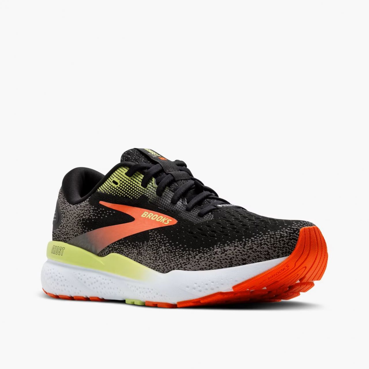 BROOKS GHOST 16 GTX BLACK ET MANDARIN Chaussures de running